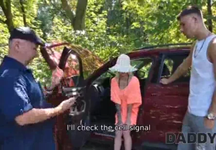 Big tittied milf fucks a dong